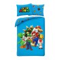 POŚCIEL MIKROFIBRA 140 X 200 CM NINTENDO SUPER MARIO BROS NO-668BL