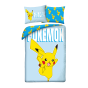 POŚCIEL MIKROFIBRA 140 X 200 CM POKEMON PIKACHU POK-1133BL