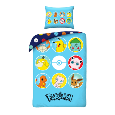 SINGLE DUVET SET MICROFIBER 140 X 200 CM POKEMON PIKACHU POK-1073BL