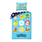 SINGLE DUVET SET MICROFIBER 140 X 200 CM POKEMON PIKACHU POK-1073BL
