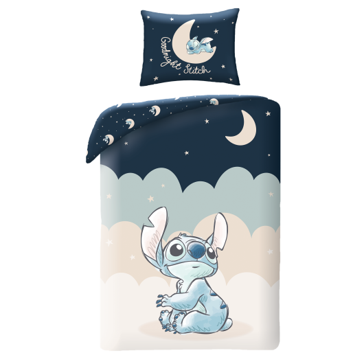 SINGLE DUVET SET 160 X 200 CM LILO & STITCH LS-8736BL