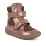 TRZEWIKI ZIMOWE FRODDO BAREFOOT TEX WINTER PINK/GOLD