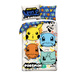 POŚCIEL MIKROFIBRA 140 X 200 CM POKEMON PIKACHU POK-1153BL