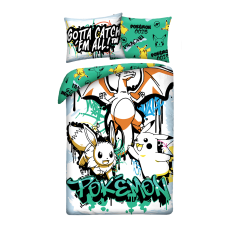 POSCIEL MIKROFIBRA 140 X 200 CM POKEMON PIKACHU POK-1152BL