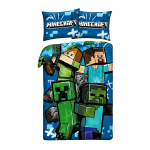 POŚCIEL MIKROFIBRA 140 X 200 CM MINECRAFT MNC-949BL