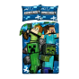 POŚCIEL MIKROFIBRA 140 X 200 CM MINECRAFT MNC-949BL