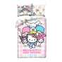 POŚCIEL MIKROFIBRA 140 X 200 CM HELLO KITTY HK-454BL