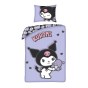 SINGLE DUVET SET MICROFIBER 140 X 200 CM KUROMI HKB-80253BL