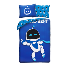 SINGLE DUVET SET MICROFIBER 140 X 200 CM ASTRO BOT ASB-012BL