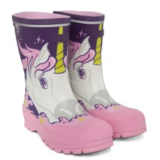 VIKING JOLLY PRINT RUBBER BOOTS PURPLE/MULTI