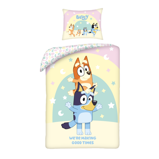 SINGLE DUVET SET 160 X 200 CM BLUEY BY-9733BL