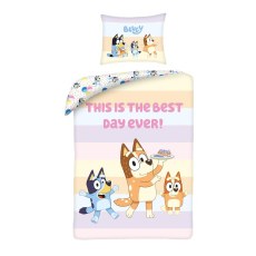 SINGLE DUVET SET 160 X 200 CM BLUEY BY-9672BL