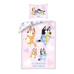 SINGLE DUVET SET 140 X 200 CM BLUEY BY-9726BL