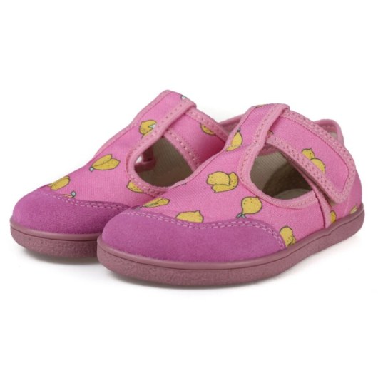 SLIPPERS BAREFOOT MIDO SHOES LEMON PINK