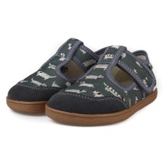 PANTOFLE TEKSTYLNE KAPCIE BAREFOOT MIDO SHOES DOGGY GRAY