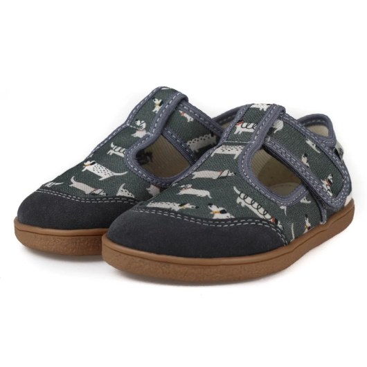 SLIPPERS BAREFOOT MIDO SHOES DOGGY GRAY