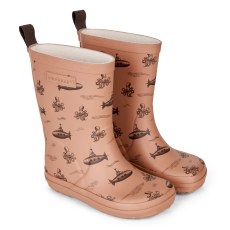 RUBBER BOOTS BAREFOOT BUNDGAARD CHARLY MOCHA SUBMARINE