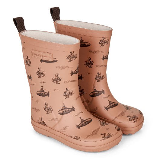 RUBBER BOOTS BAREFOOT BUNDGAARD CHARLY MOCHA SUBMARINE