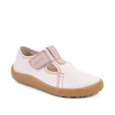 SLIPPERS FRODDO BAREFOOT CANVAS T-BAR PINK SHINE