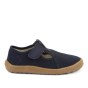 SLIPPERS FRODDO BAREFOOT CANVAS T-BAR DARK BLUE