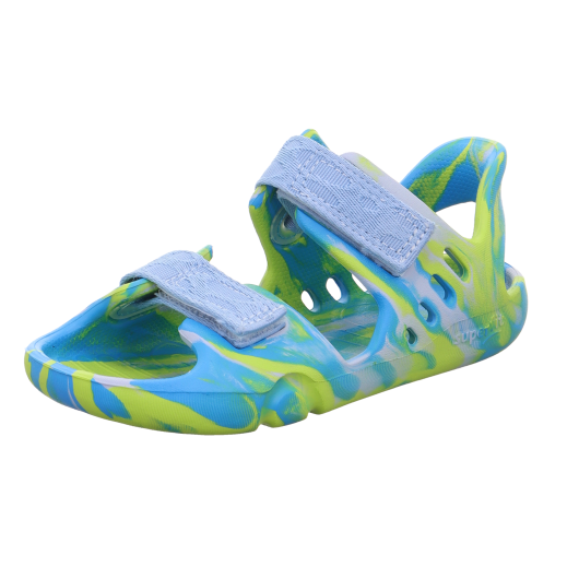SANDAŁY BAREFOOT SUPERFIT SPLASH-S TURKIS/HELLGRUN 1-000991-8400