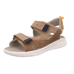SANDALS SUPERFIT LAGOON MIDI BRAUN/ORANGE 1-001041-3000
