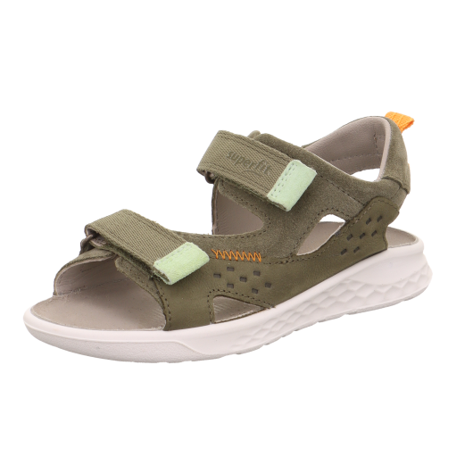 SANDALS SUPERFIT LAGOON MIDI GRUN/ORANGE 1-001041-7010