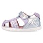 SANDALS BAREFOOT BIOMECANICS FIRST STEPS 262161-B879 PLATA Y LILA