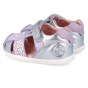 SANDAŁY BAREFOOT BIOMECANICS FIRST STEPS 262161-B879 PLATA Y LILA