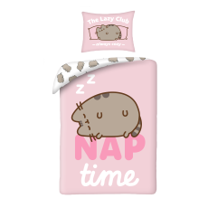 SINGLE DUVET SET MICROFIBER 140 X 200 CM PUSHEEN THE CAT PUS-2283BL