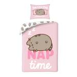 SINGLE DUVET SET MICROFIBER 140 X 200 CM PUSHEEN THE CAT PUS-2283BL