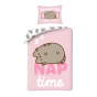 SINGLE DUVET SET MICROFIBER 140 X 200 CM PUSHEEN THE CAT PUS-2283BL
