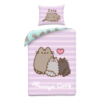 SINGLE DUVET SET MICROFIBER 140 X 200 CM PUSHEEN THE CAT PUS-2276BL