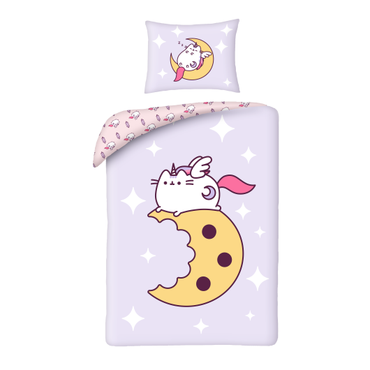 POŚCIEL MIKROFIBRA 140 X 200 CM PUSHEEN THE CAT PUS-2252BL