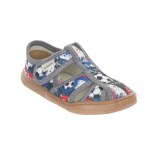 SLIPPERS SANDALS BAREFOOT MILAMI GREY FOOTBALL