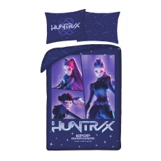 POSCIEL BAWELNIANA 140 X 200 CM K-POP DEMON HUNTERS DSYASKBKPO-BL