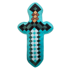 CUSHION SHAPED MINECRAFT DIAMOND SWORD MNC-839SC