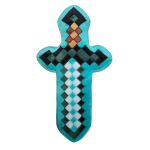 CUSHION SHAPED MINECRAFT DIAMOND SWORD MNC-839SC