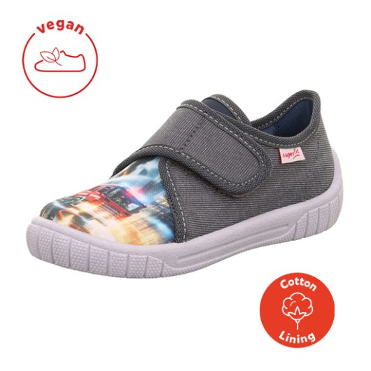 TEXTILE SLIPPERS SUPERFIT BILL GRAU 1-000271-2100
