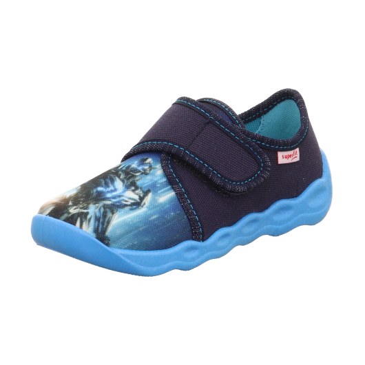 TEXTILE SLIPPERS SUPERFIT BUBBLE BLAU 1-006274-8060