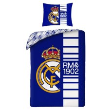 SINGLE DUVET SET COTTON 140 X 200 CM FC REAL MADRID REB-80207BL