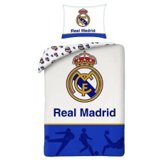 SINGLE DUVET SET COTTON 140 X 200 CM FC REAL MADRID REB-80223BL
