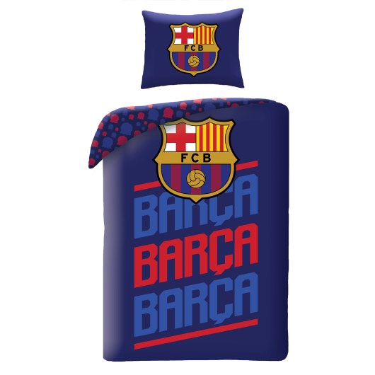 SINGLE DUVET SET COTTON 140 X 200 CM FC BARCELONA FCB-4515BL