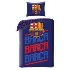 SINGLE DUVET SET COTTON 160 X 200 CM FC BARCELONA FCB-4515BL